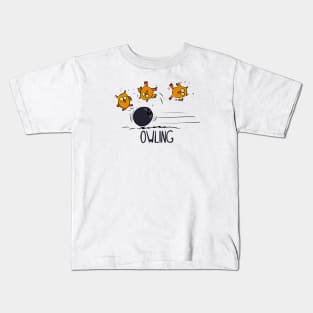 Bowling-Owls Kids T-Shirt